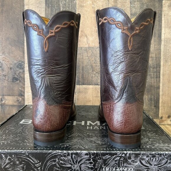 Old Gringo Amarillo 10” MK2293-2 Smooth Ostrich Western Cowboy Boots Mens 9 D - Picture 8 of 12